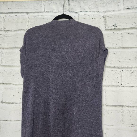 Barefoot Dreams Cozychic Ultra Lite Short Sleeve Long Cardigan Gray Sz Medium - Picture 7 of 12